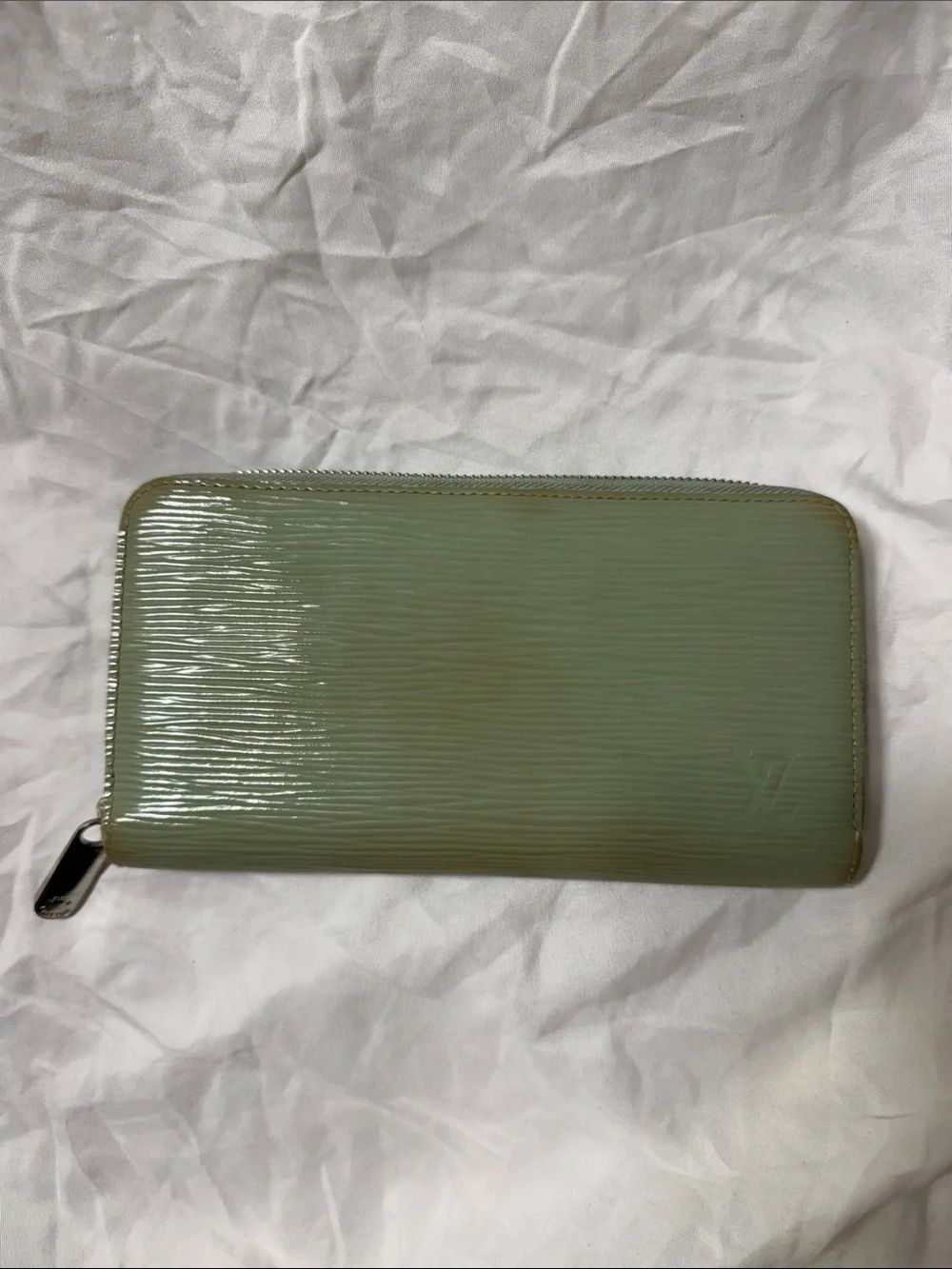 Louis Vuitton Epi Zip-Around Wallet in Sage Green